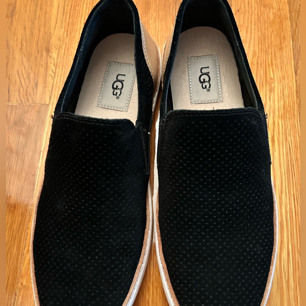 UGG Black Slip-On Shoes
